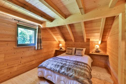 Postel nebo postele na pokoji v ubytování Chalet Rothenbach