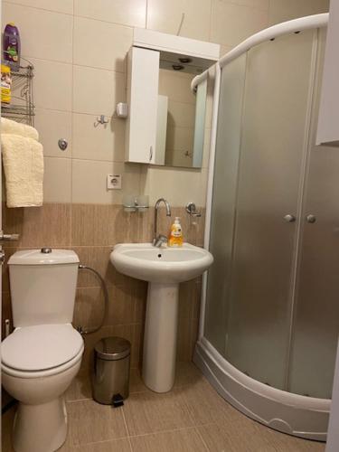 Et badeværelse på Lux Apartment Kotez