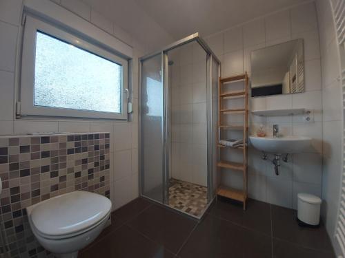 Koupelna v ubytování Ferienwohnung Hus Achtern Diek