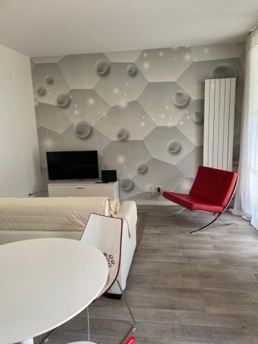 Μια τηλεόραση ή/και κέντρο ψυχαγωγίας στο casa vacanze esmeralda
