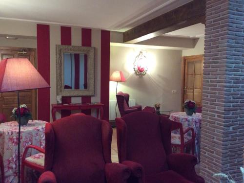 Χώρος καθιστικού στο Hotel Rural Los Roturos