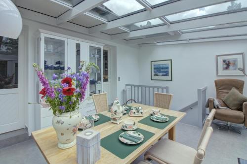 Χώρος καθιστικού στο Haus Tapken mit Meerblick