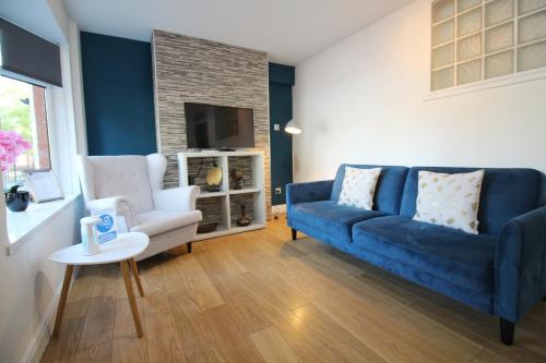 Posezení v ubytování Anjore House - Modern Serviced Apartment in Belfast
