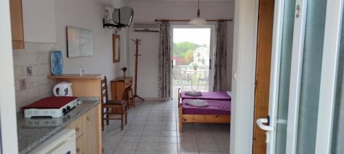 Dapur atau dapur kecil di Zante Summer Retreats - Marietta's Apartment2 Drosia