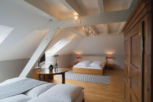 Krevet ili kreveti u jedinici u okviru objekta Landhotel & Restaurant Walsers