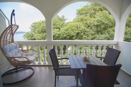 Balkón alebo terasa v ubytovaní Apartments Dalmatia Blue