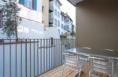 Balcone o terrazza di HITrental Marktplatz Apartments