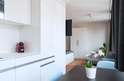 Cucina o angolo cottura di HITrental Marktplatz Apartments