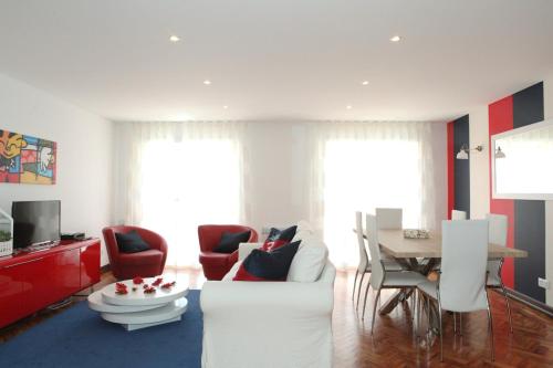 Et sittehjørne på Fashionable and Modern Apartment - Cascais