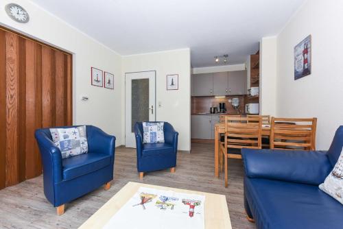 Posezení v ubytování Ferienwohnung An Bord