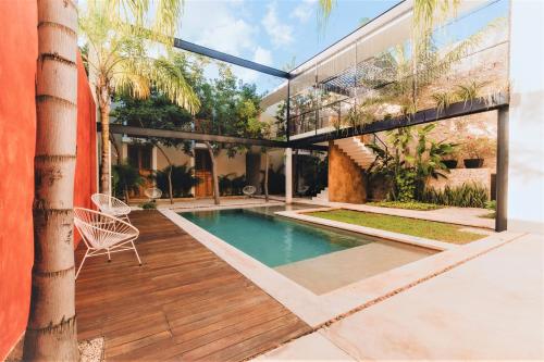 Hồ bơi trong/gần Casa de Las Palomas Boutique Hotel by Paloma's Hotels - Adults Only
