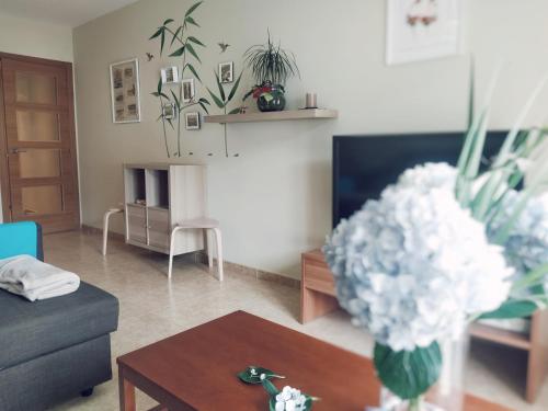 Ruang duduk di A&L Playa