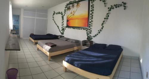 Posezení v ubytování Casa Internacional Querétaro