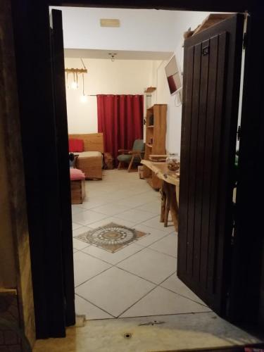 a view of a room with a living room at ngopp a via nova in Agropoli