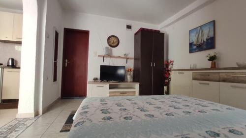 Televisyen dan/atau pusat hiburan di Apartments Ruza