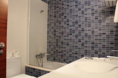 A bathroom at Hotel Ril