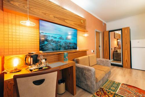 Ruang duduk di Inn OZZ Astana