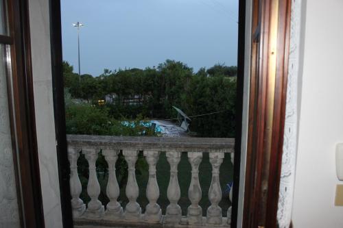 a view from a window of a balcony at Sinilù B&B in Silvi Paese