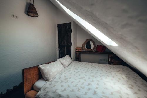 Ένα ή περισσότερα κρεβάτια σε δωμάτιο στο Mountain Views Chalet