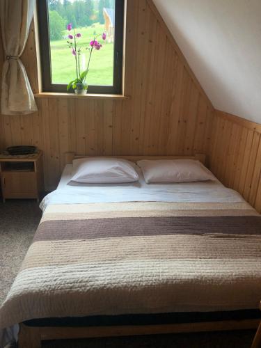 Cama o camas de una habitación en Niebiańska Grań