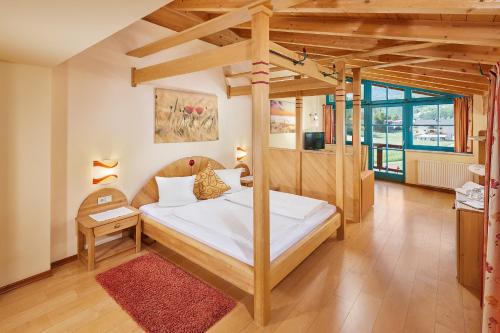Posteľ alebo postele v izbe v ubytovaní Hotel Sunny Sölden