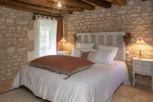Katil atau katil-katil dalam bilik di la clef des champs