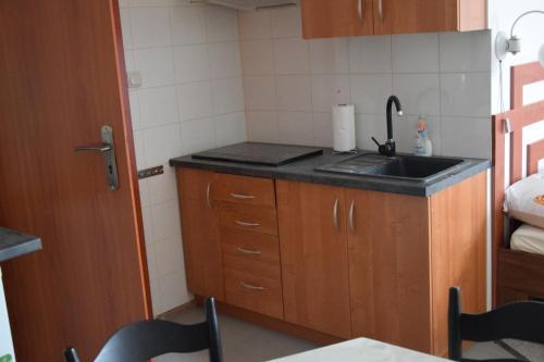 A kitchen or kitchenette at Apartament Czos