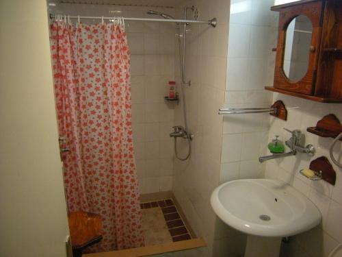 Koupelna v ubytování Apartment Cerova Kosa