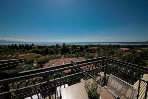 a view from the balcony of a house at H2O ROOMS in Moniga