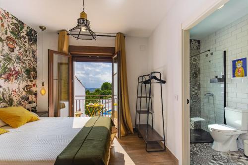 Koupelna v ubytování Apartamentos Rurales Cielo de Monfragüe