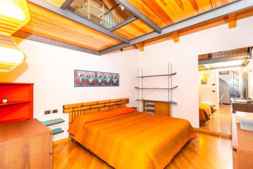 Postel nebo postele na pokoji v ubytování Mole Antonelliana Cozy Apartment