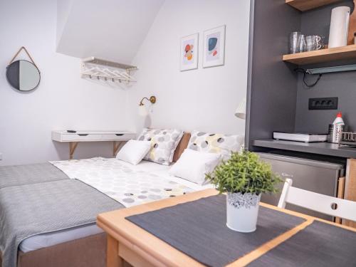 Kuchyň nebo kuchyňský kout v ubytování Pinna Apartments Hvar