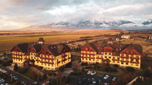 Pohľad z vtáčej perspektívy na ubytovanie TATRYSTAY Cactus Luxury Apartment High Tatras