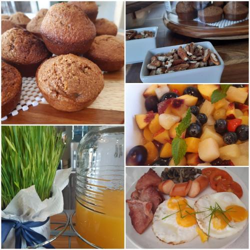 a collage of pictures of different foods and drinks at The Hank Bethlehem Pty Ltd in Bethlehem