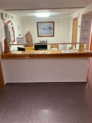 a counter in a museum with a counter top at Hostal Gabás in Borja