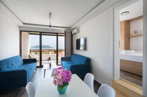 Un lugar para sentarse en Villa Lazy Hill