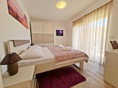 Кровать или кровати в номере AB Villa Podstrana