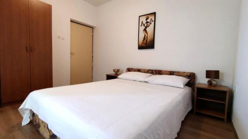 Cama o camas de una habitación en Apartments Raos Podgora