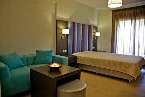 Postel nebo postele na pokoji v ubytování Chasapis Luxury Studios & Apartments