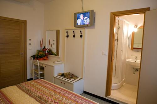 Koupelna v ubytování Hotel Villa Ginevra