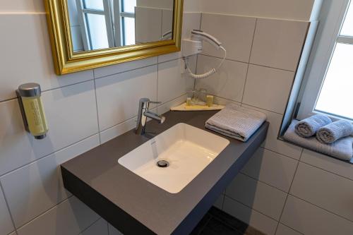 Et badeværelse på Hotel Historischer Krug