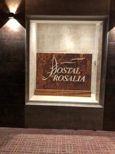 a display window of aossili rossiya store at Hostal Rosalia in San Antonio