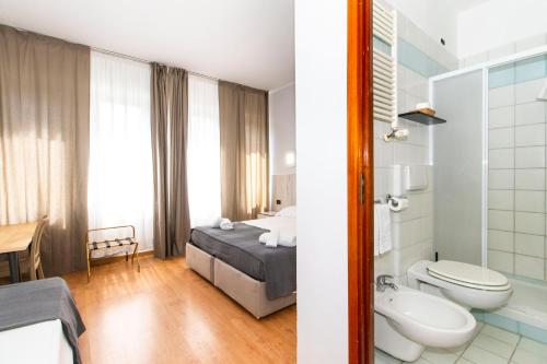 Koupelna v ubytování Hotel Cristallo Torino