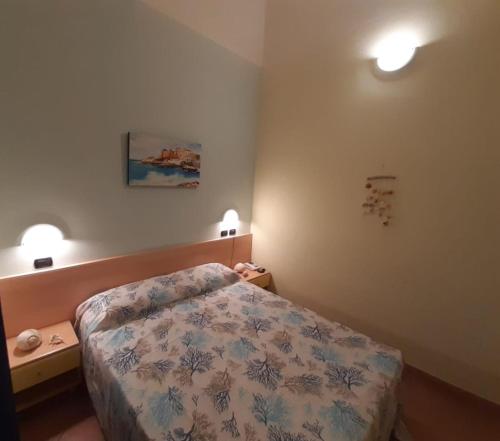 Postel nebo postele na pokoji v ubytování Villetta Relax Pugnochiuso