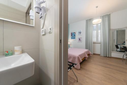 Koupelna v ubytování Polesana Rooms