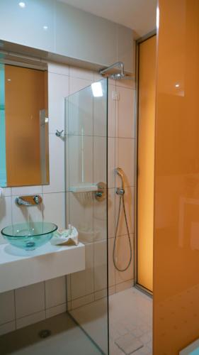 Salle de bains dans l'établissement Macedon