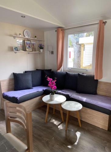 Mobilhomes Quiberon Camping Conguel - Bord de Merにあるシーティングエリア