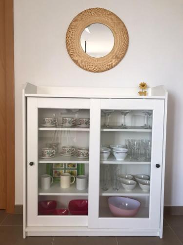 Dapur atau dapur kecil di Apartamento en Piles Playa
