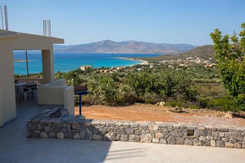 a view of the ocean from a house at Elafonisos Amazing View in Elafonisos