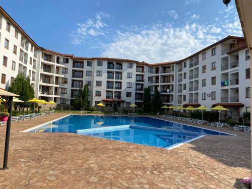 The swimming pool at or close to 3 Room Family Apartment with Pool View (4 min. away from the Sea)